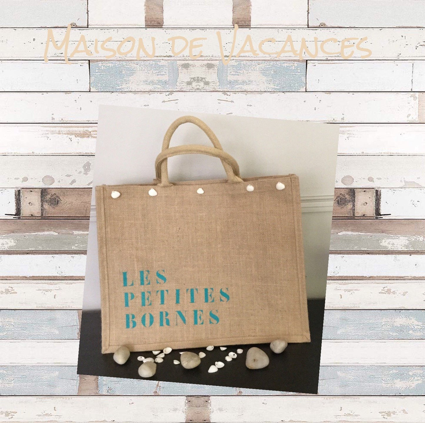 CABAS PERSONNALISÉ MAISON DE FAMILLE