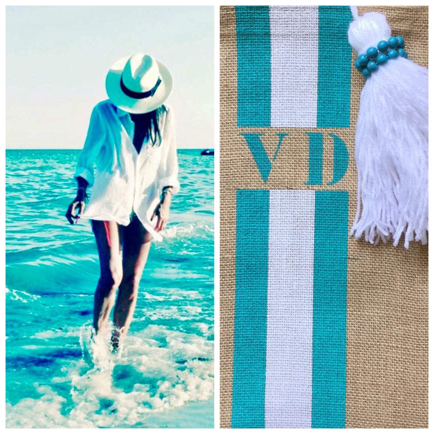 SAC PERSONNALISÉ TURQUOISE