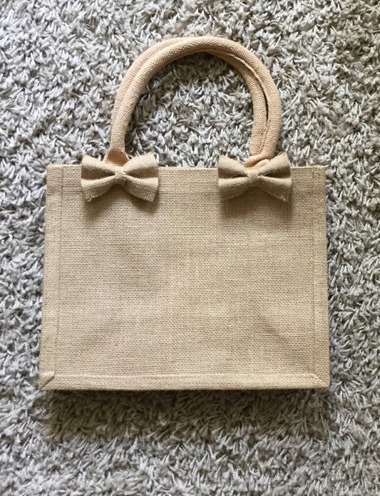 SAC AVEC NOEUD TOILE DE JUTE