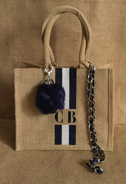 SAC INITIALES TROIS COULEURS