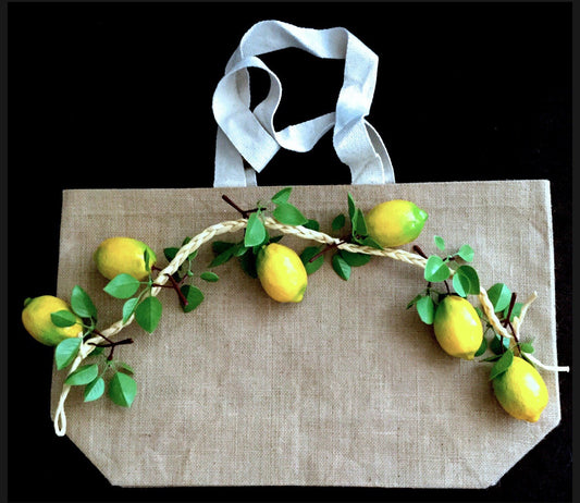 CABAS DE PLAGE CITRONS