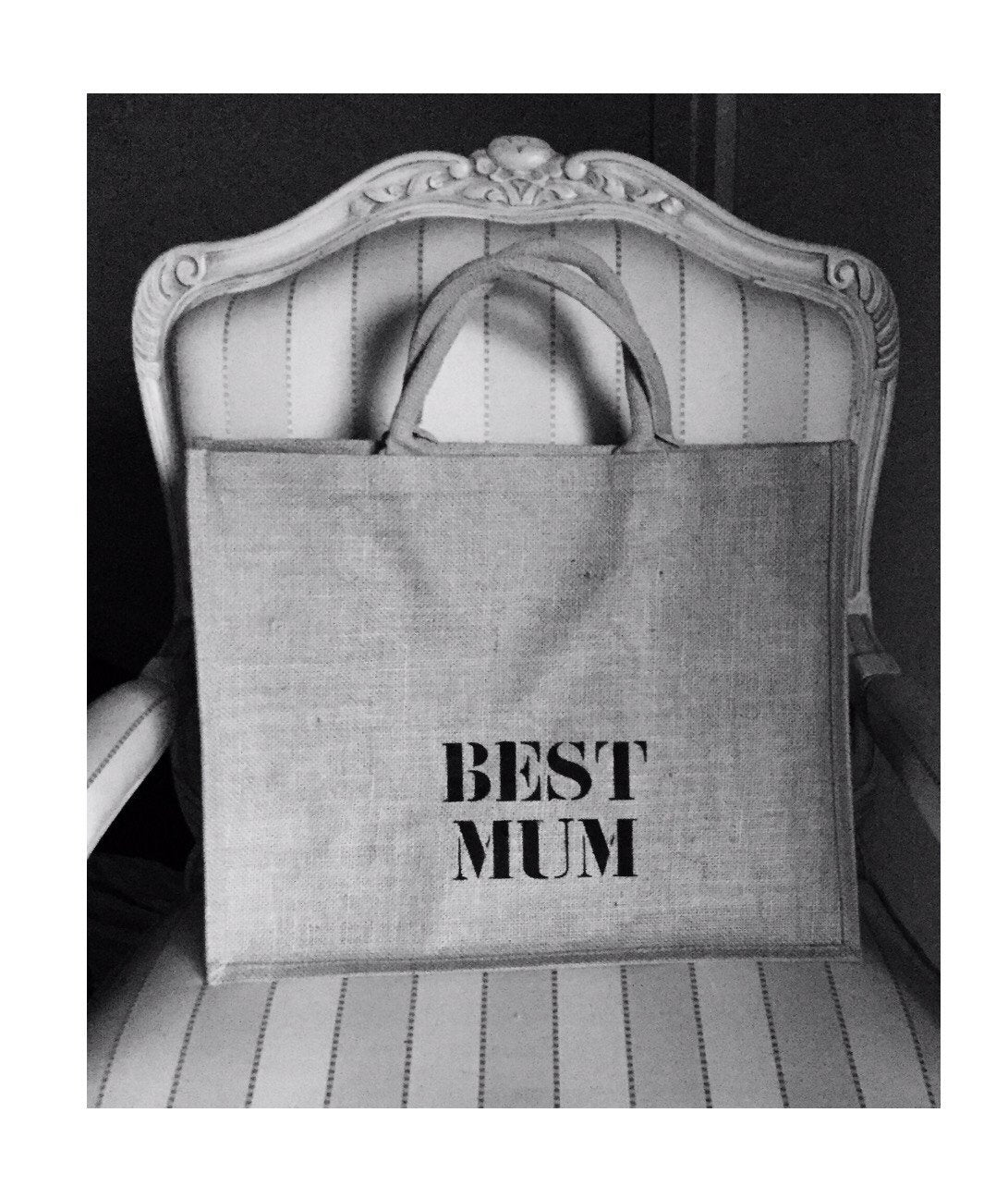 CABAS TOILE DE JUTE BEST MUM
