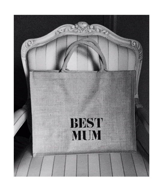 CABAS TOILE DE JUTE BEST MUM