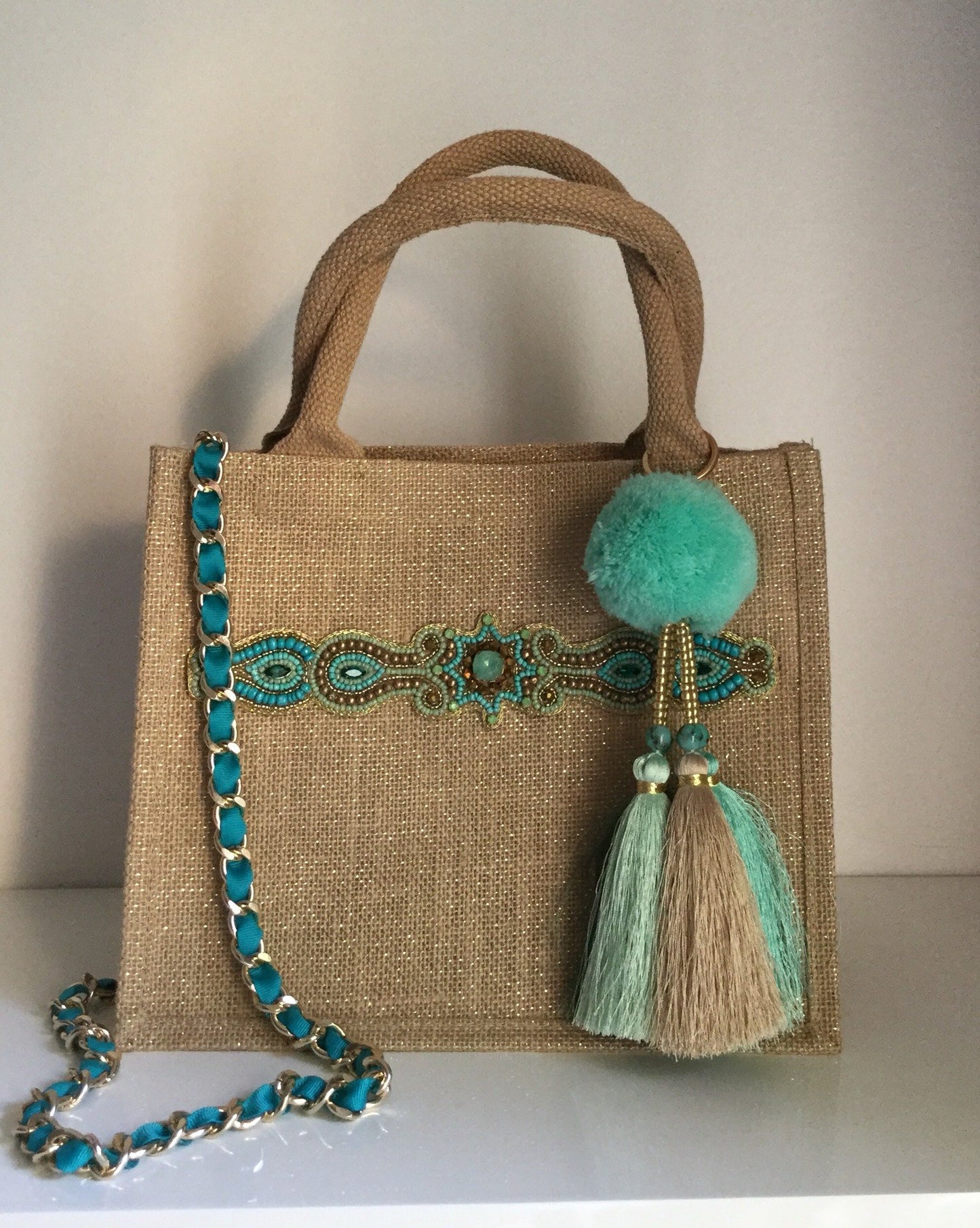 SAC BOHOCHIC TURQUOISE