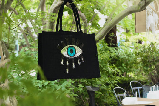 CABAS NOIR OEIL