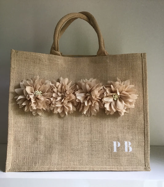 CABAS FLEURS PERSONNALISÉ